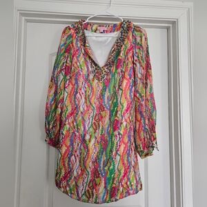 Colorful Patterned Women's Dress